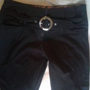 No Boundaries black slacks with buckle
